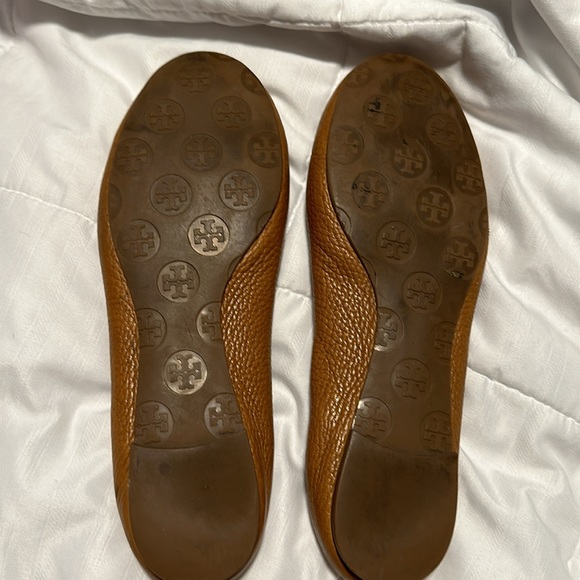 Tory Burch Minnie Leather Logo Travel Ballerina Flats Size: 7.5 - Picture 3 of 11